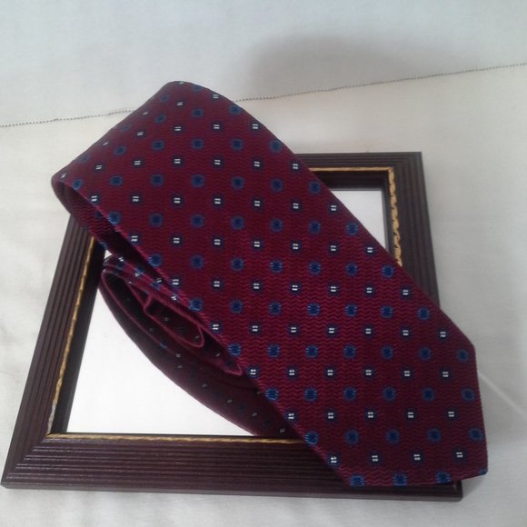 Brooks Brothers mens tie 3.25inx58in 346 Red wavy - Picture 3 of 8